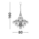 Candelabru 9116820 Goro Nova Luce, Clasic, Led, Auriu