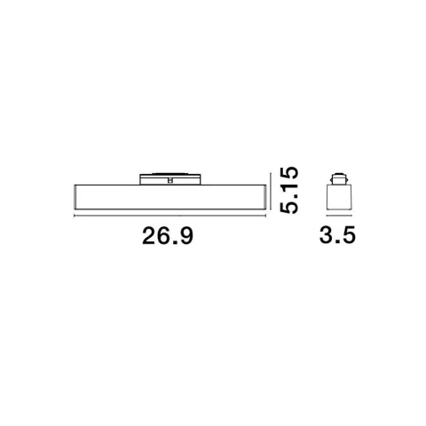 Downlight Șina Magnetică 9136152 Buxton Magnetic Nova Luce