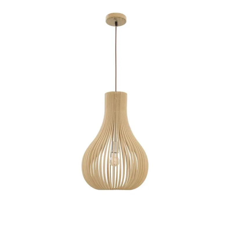 Pendul 9138061 Soho Nova Luce, Natural, E27, Maro