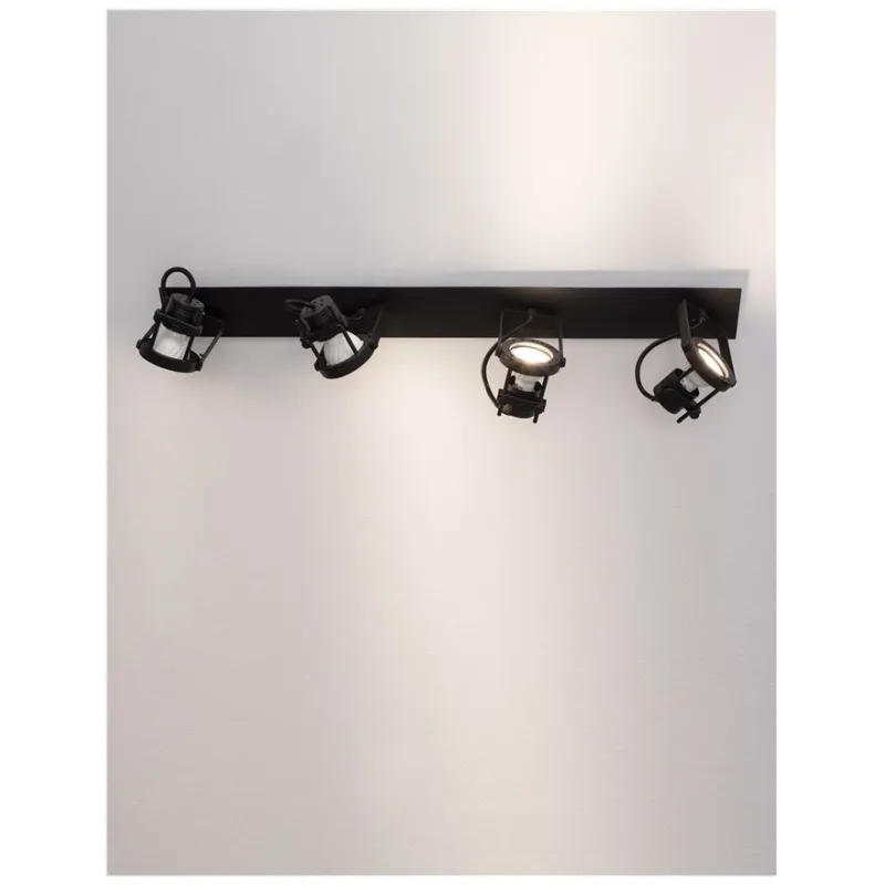 Lustra Spot 9155103 Salva Nova Luce, Modern, Gu10, Negru