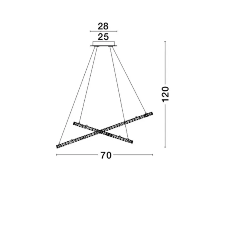 Candelabru 9172518 Quentin Nova Luce, Clasic, Led, Crom