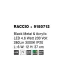 Aplica 9180712 Raccio Nova Luce, Modern, Led, Negru