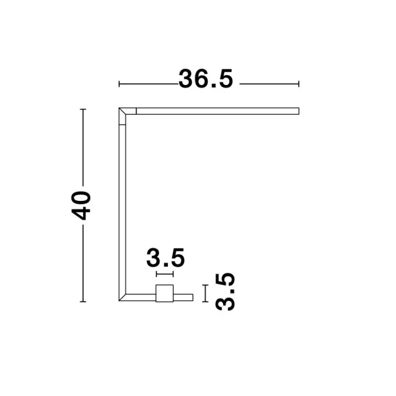 Veioza 9180724 Raccio Nova Luce, Modern, Led, Negru