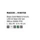 Veioza 9180725 Raccio Nova Luce, Modern, Led, Auriu
