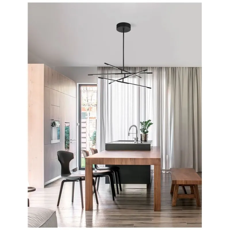 Lustra 9180780 Raccio Nova Luce, Modern, Led, Negru