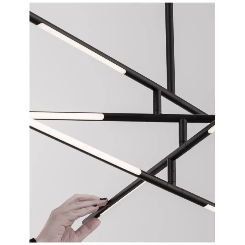 Lustra 9180780 Raccio Nova Luce, Modern, Led, Negru