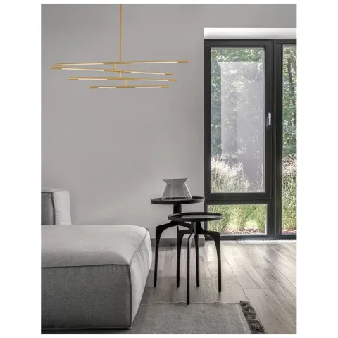 Lustra 9180781 Raccio Nova Luce, Modern, Led, Auriu