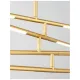Lustra 9180781 Raccio Nova Luce, Modern, Led, Auriu