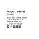 Lustra 9180781 Raccio Nova Luce, Modern, Led, Auriu