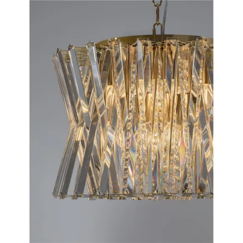 Candelabru 9180893 Estrella Nova Luce, Clasic, E14, Transparent