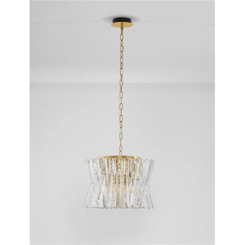 Candelabru 9180893 Estrella Nova Luce, Clasic, E14, Transparent