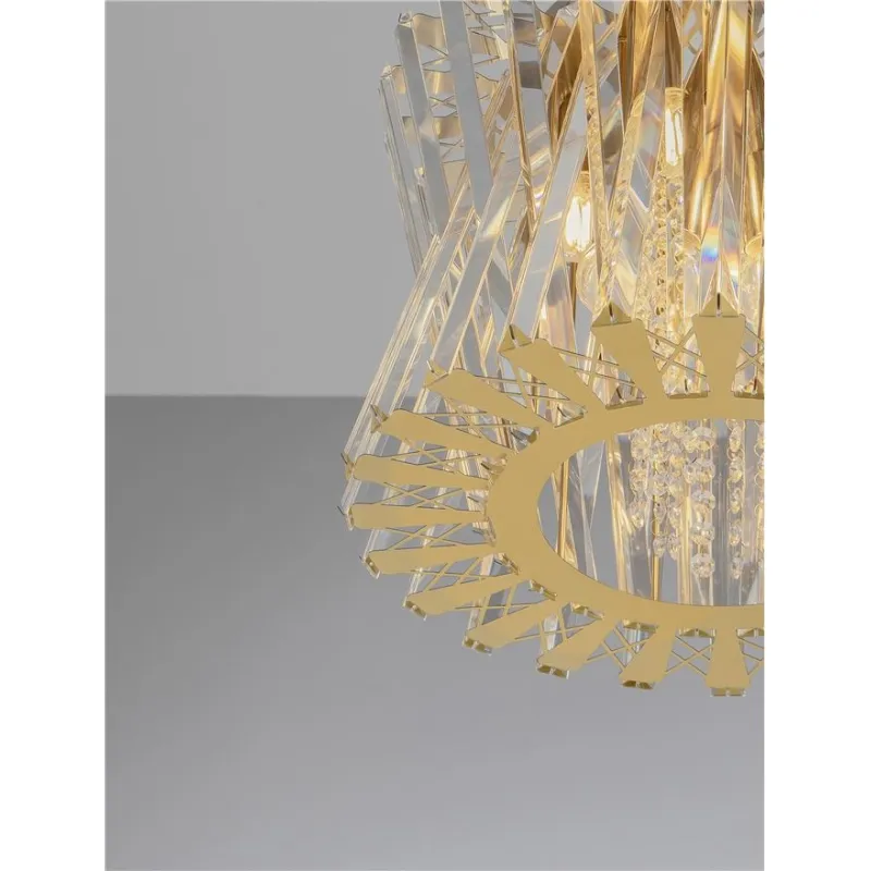 Candelabru 9180893 Estrella Nova Luce, Clasic, E14, Transparent
