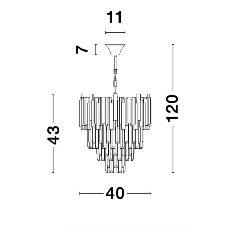 Candelabru 9181100 Grane Nova Luce, Clasic, E14, Auriu