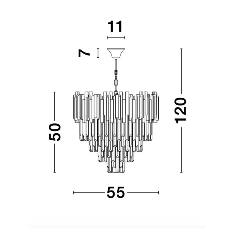 Candelabru 9181200 Grane Nova Luce, Clasic, E14, Auriu
