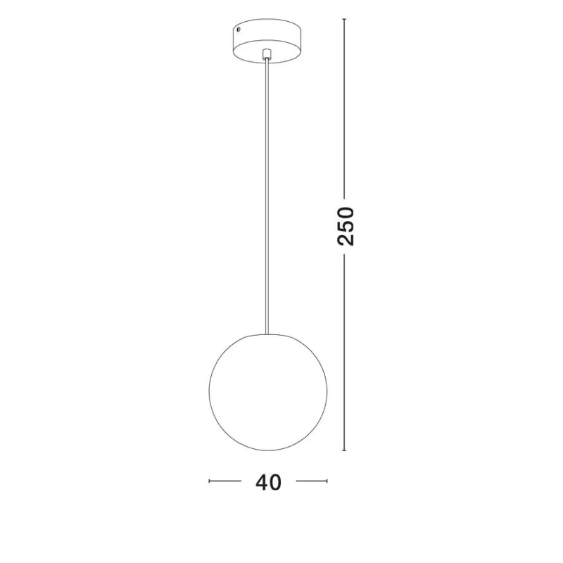 Pendul Exterior 9186713 Moon Nova Luce, Modern, E27