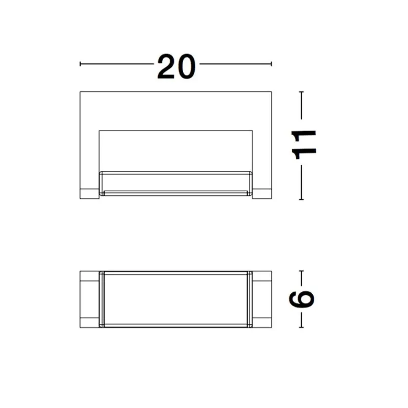 Aplica Exterior 9195062 Volvel Nova Luce, Modern, Led, Negru