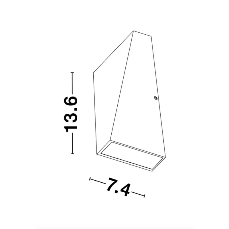 Aplica Exterior 9202262 Miley Nova Luce, Modern, Led, Negru