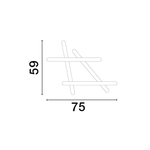 Lustra Plafon 9210926 Willow Nova Luce, Modern, Led, Alb