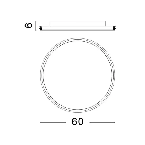 Lustra Plafon 9212916 Willow Nova Luce, Modern, Led, Alb
