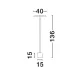 Lampadar 9223418 Vetro Nova Luce, Modern, Led, Alb