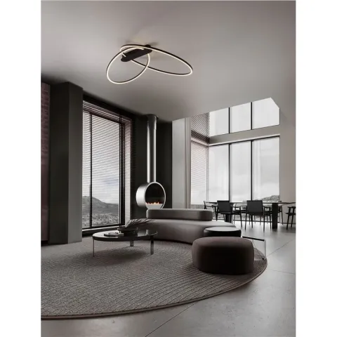 Lustra Plafon 9248171 Kiklos Nova Luce, Modern, Led, Negru