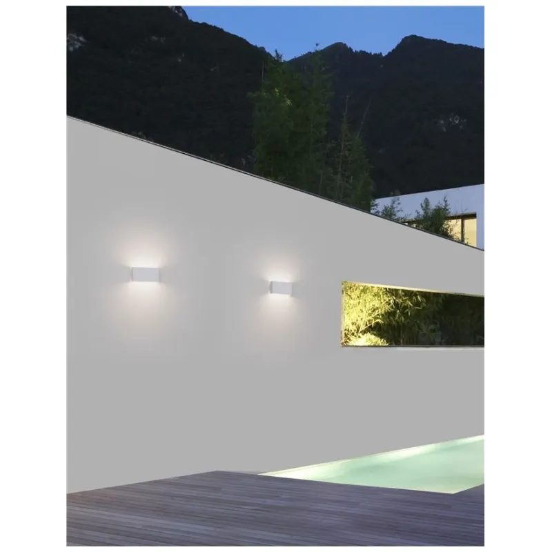 Aplica Exterior 9262111 Mile Nova Luce, Modern, Led, Alb