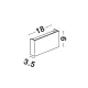Aplica Exterior 9262111 Mile Nova Luce, Modern, Led, Alb