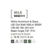Aplica Exterior 9262111 Mile Nova Luce, Modern, Led, Alb