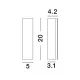 Aplica 9267105 Colby Nova Luce, Modern, Led, Negru