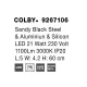 Aplica 9267106 Colby Nova Luce, Modern, Led, Negru