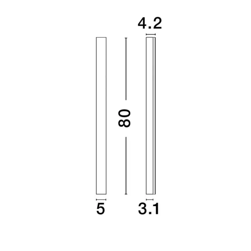 Aplica 9267107 Colby Nova Luce, Modern, Led, Negru
