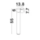 Stâlp 9279112 Focus Nova Luce, Modern, Gu10, Antracit