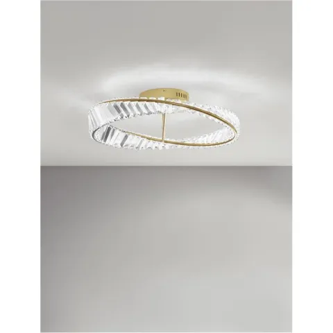 Lustra Plafon 9333060 Aurelia Nova Luce, Clasic, Led, Auriu