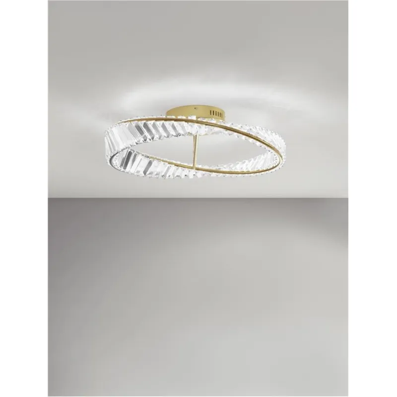 Lustra Plafon 9333060 Aurelia Nova Luce, Clasic, Led, Auriu