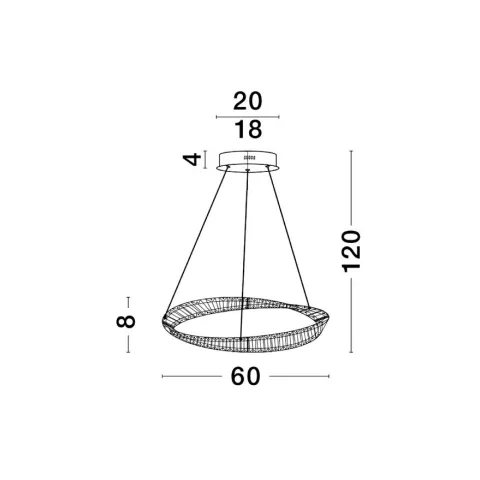 Candelabru 9333061 Aurelia Nova Luce, Clasic, Led, Auriu