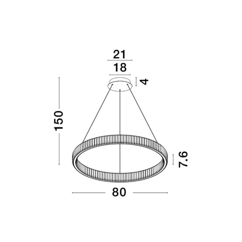 Candelabru 9333067 Aurelia Nova Luce, Clasic, Led, Crom
