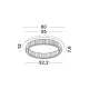 Lustra Plafon 9333072 Aurelia Nova Luce, Clasic, Led, Crom