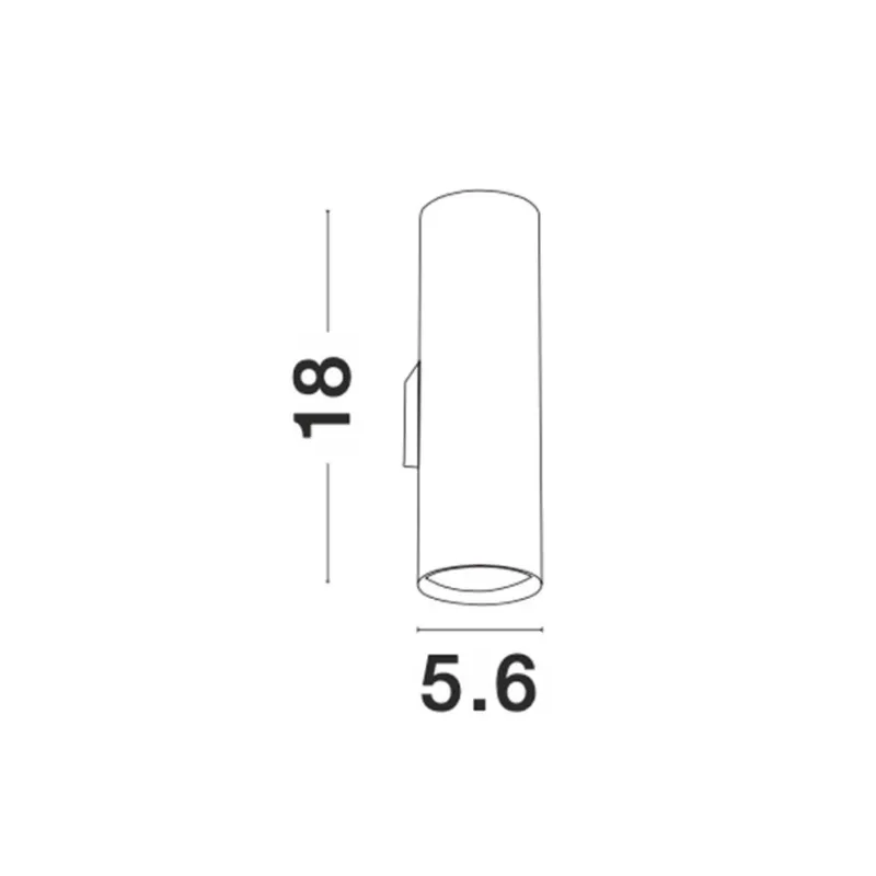 Aplica 9450882 Nosa Nova Luce, Modern, Gu10, Negru