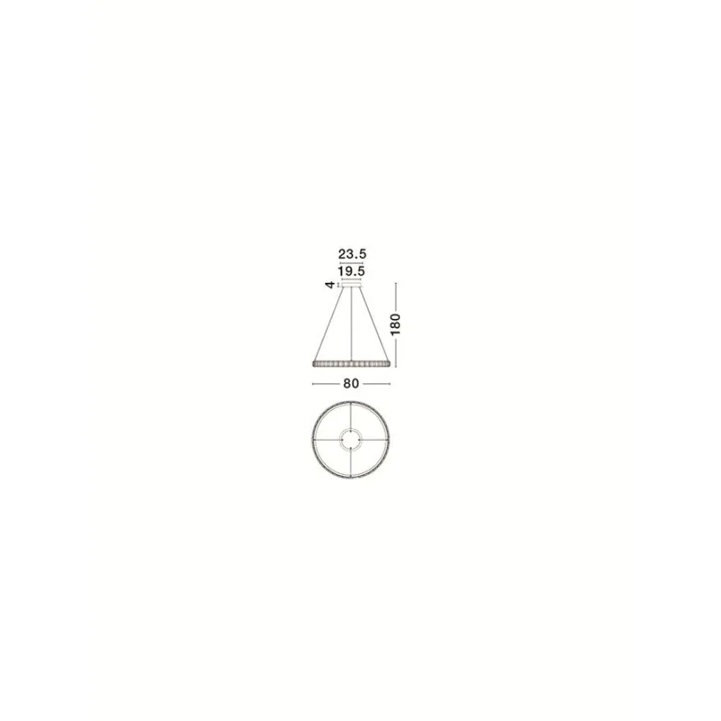 Candelabru 9501215 Eteken Nova Luce, Clasic, Led, Argintiu
