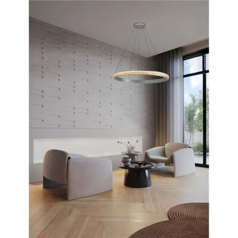 Candelabru 9501216 Eteken Nova Luce, Clasic, Led, Argintiu
