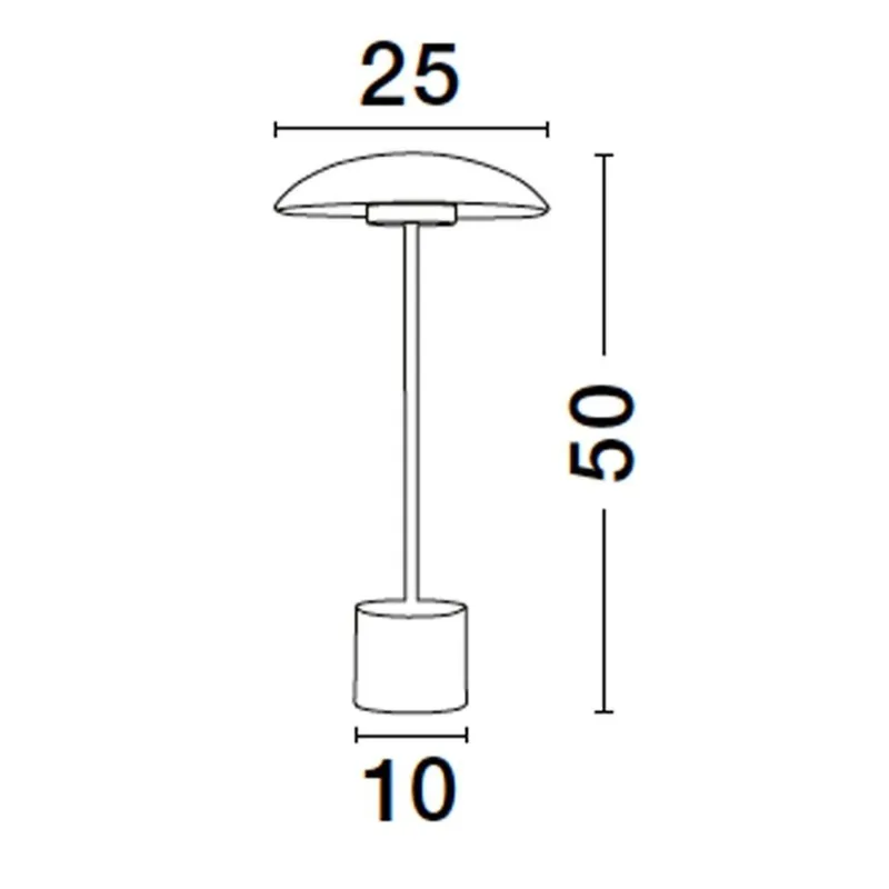 Veioza 9501227 Lash Nova Luce, Modern, Led, Auriu