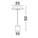 Veioza 9501227 Lash Nova Luce, Modern, Led, Auriu