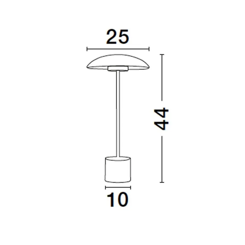 Veioza 9501229 Lash Nova Luce, Modern, Led, Negru