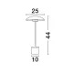 Veioza 9501229 Lash Nova Luce, Modern, Led, Negru