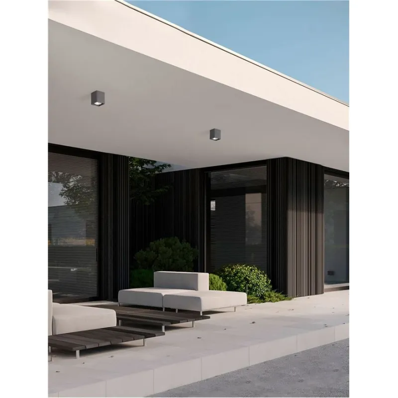 Plafoniera Exterior 9540228 Ritz Nova Luce, Natural, Led, Gri
