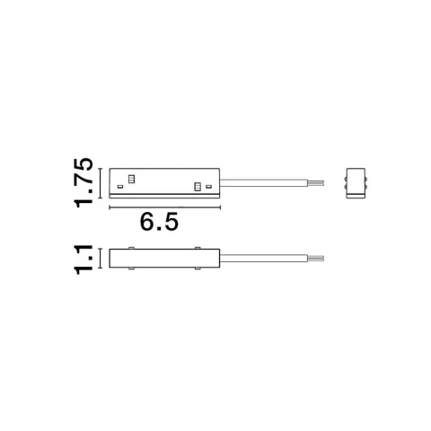 Conector Alimentare Șina Magnetică 9560035 Ultra Slim Magnetic Nova Luce
