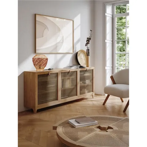 Veioza 9586623 Mapi Nova Luce, Natural, E27, Roșu