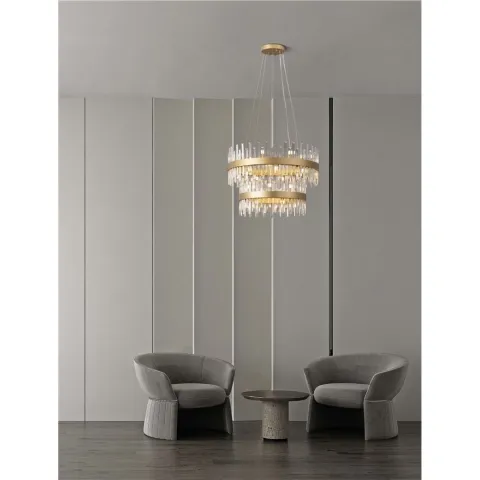 Candelabru 9695120 Crown Nova Luce, Clasic, G9, Auriu