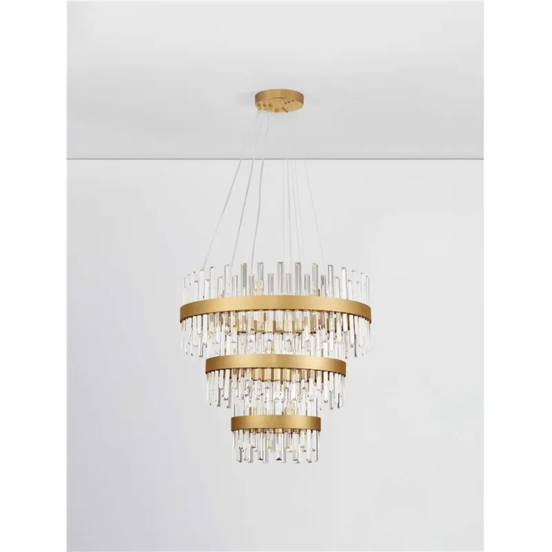 Candelabru 9695121 Crown Nova Luce, Clasic, G9, Auriu