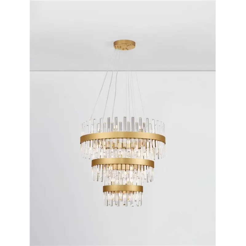 Candelabru 9695121 Crown Nova Luce, Clasic, G9, Auriu